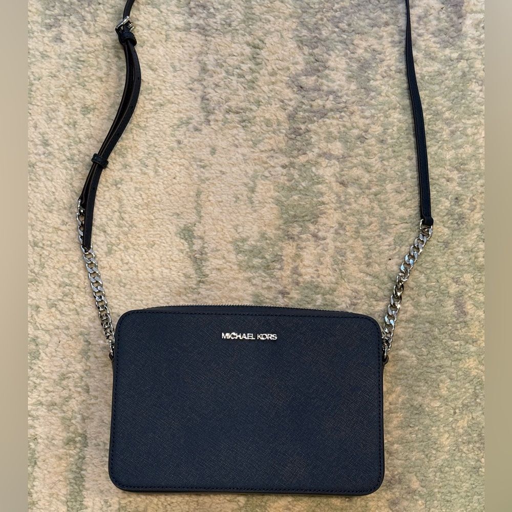 Michael Kors Navy Crossbody Bag - Picture 2 of 9